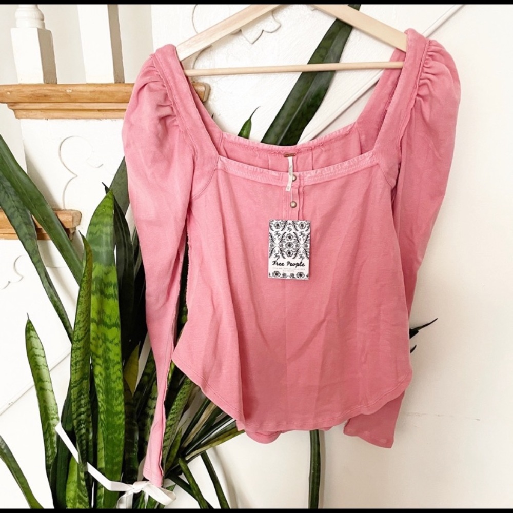 Free People Pink Gotcha babydoll top.  Size XS.  NWT—purchased at sample sale.
